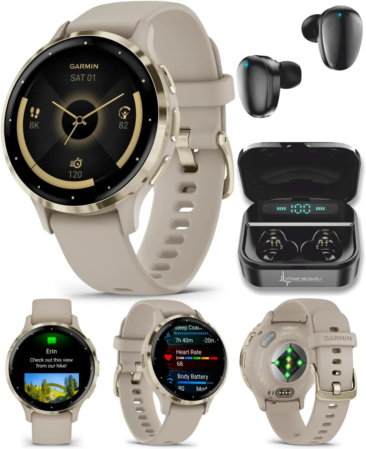 Garmin Venu 3S GPS Smartwatch, 41 mm