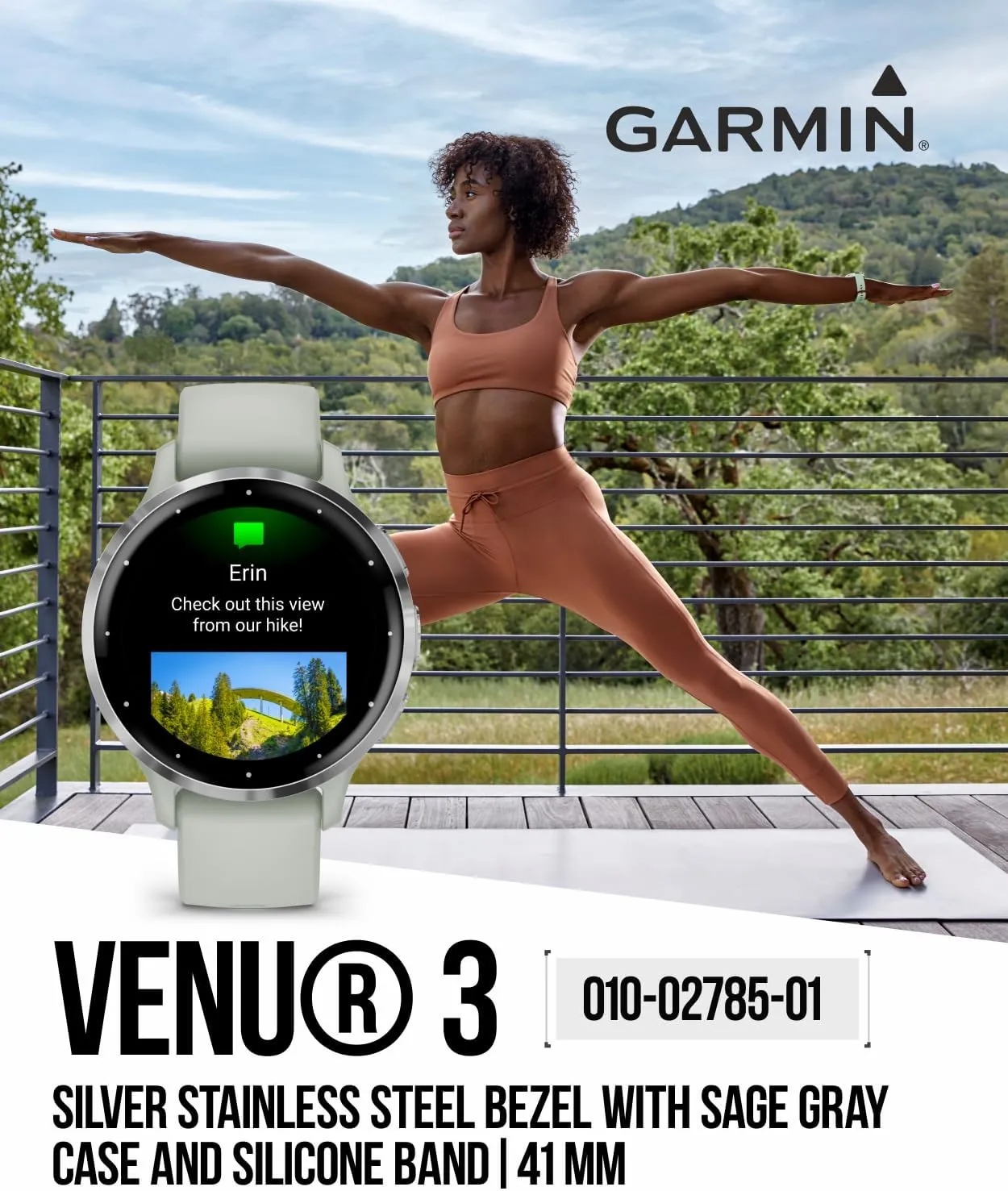 Garmin Venu 3S GPS Smartwatch, 41 mm