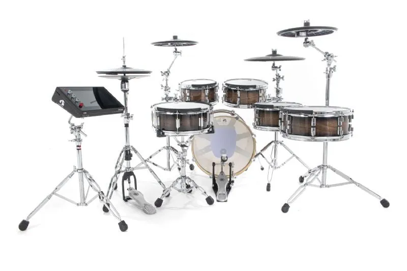 Gewa G9-PRO-L6 6-Piece Workstation E-Drum Set With Stand Pack (Walnut)