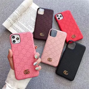 GG Debossed iPhone Case