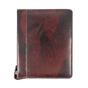 Girologio 24 Zippered Pen Case in Oxblood