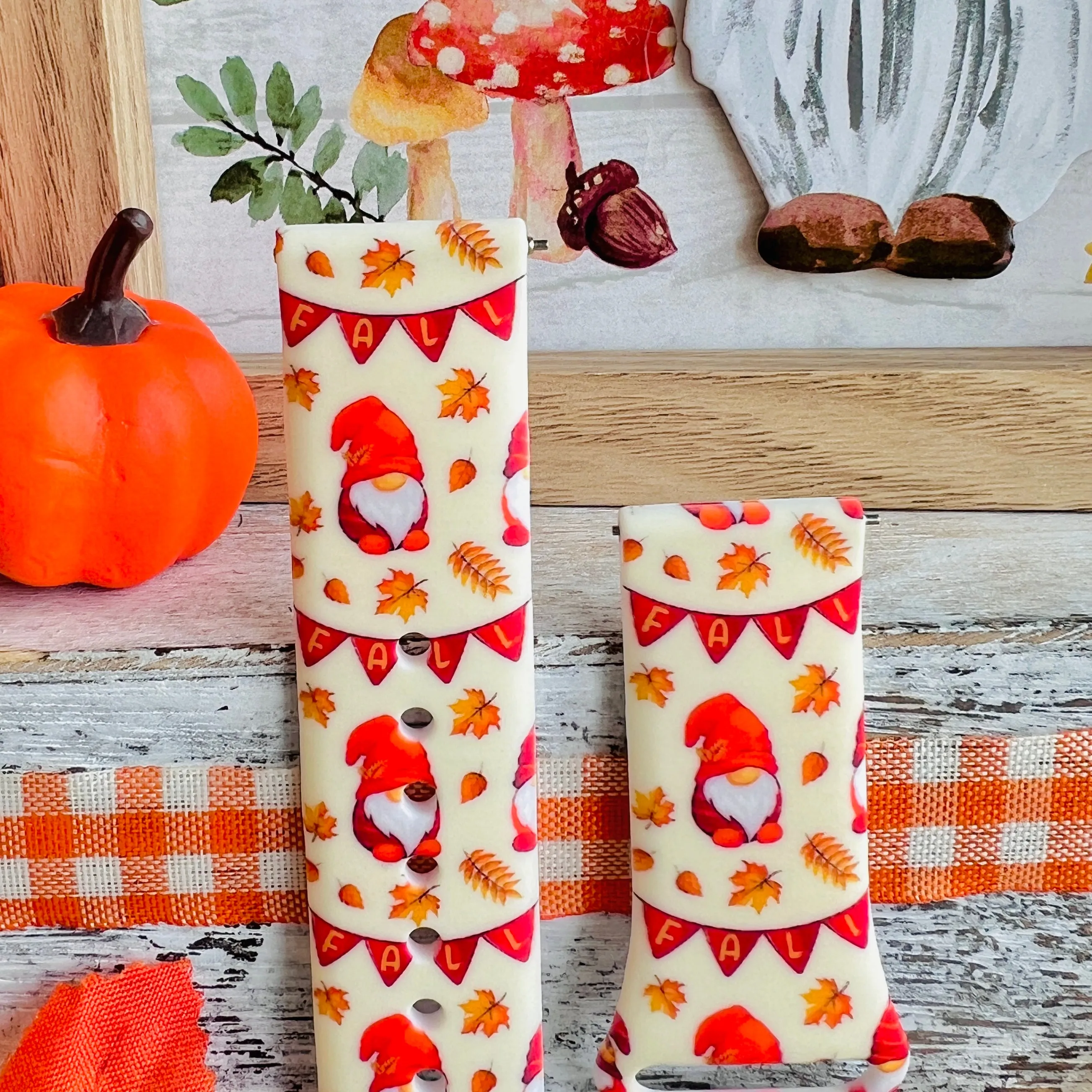 Gnome-Tastic Fall Print Silicone Band For Samsung Watch