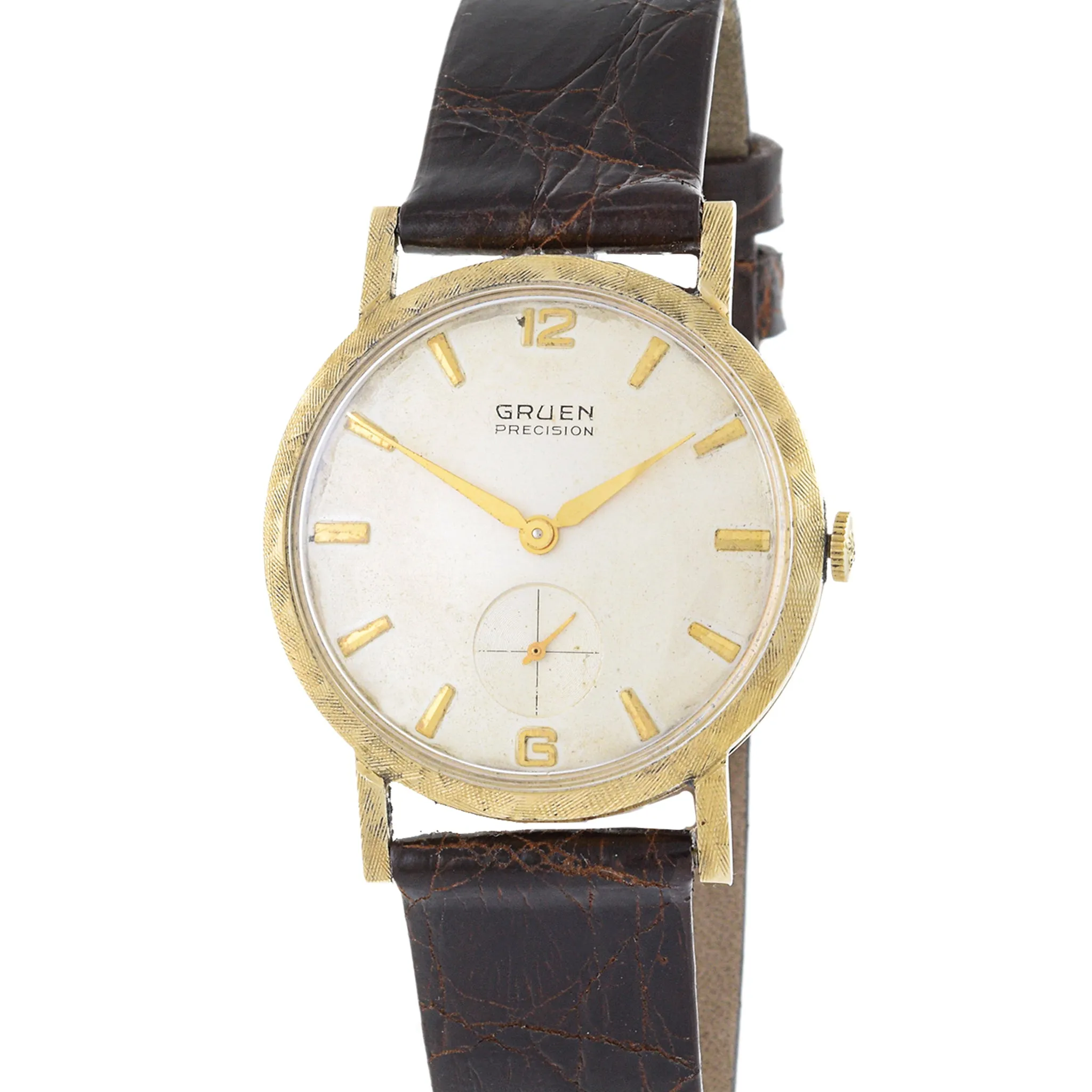 Gruen Precision 14K Yellow Gold Manual Wind Watch