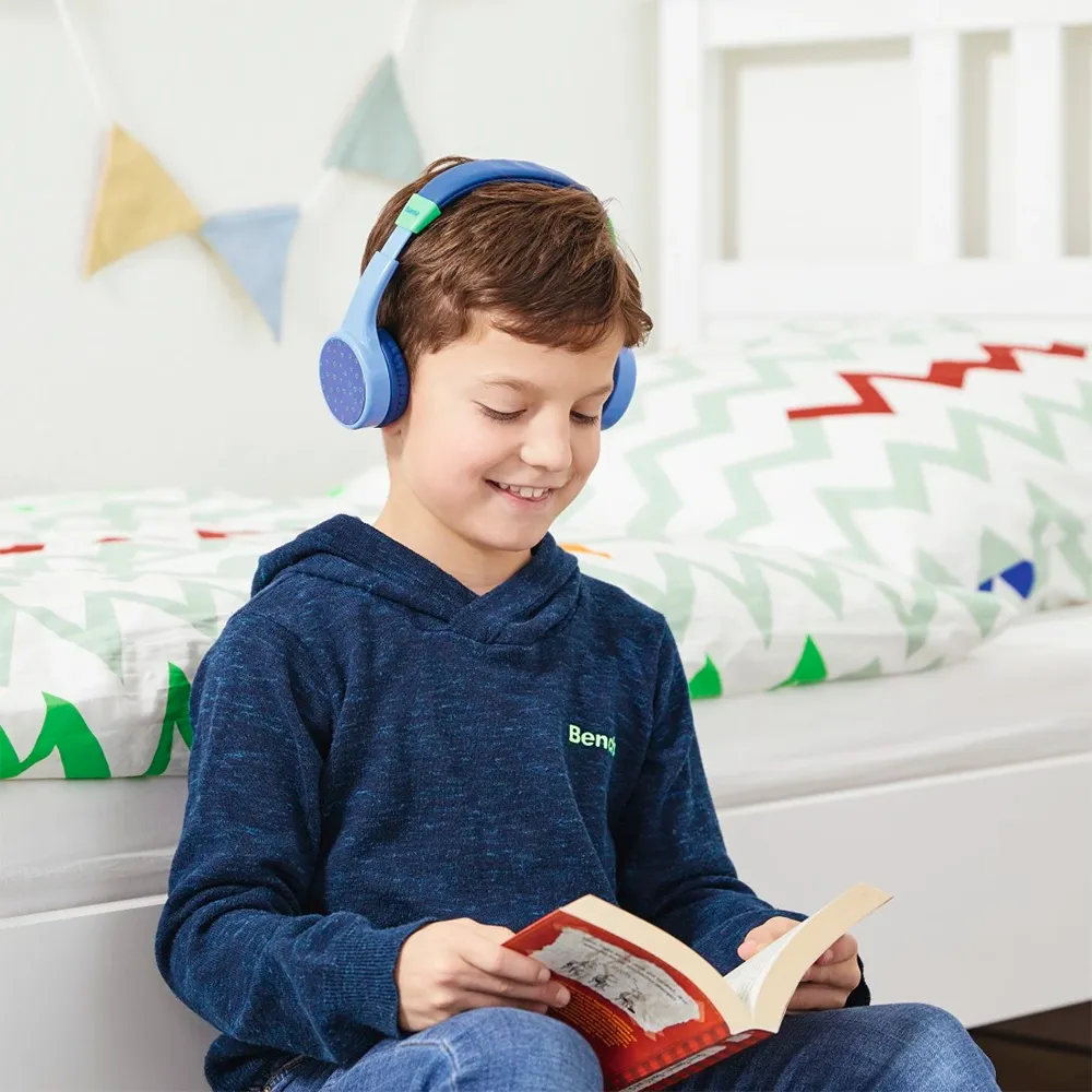 Hama Teens Guard Over-Ear Children's Bluetooth Wireless Headphone - Blue & Green | 480354