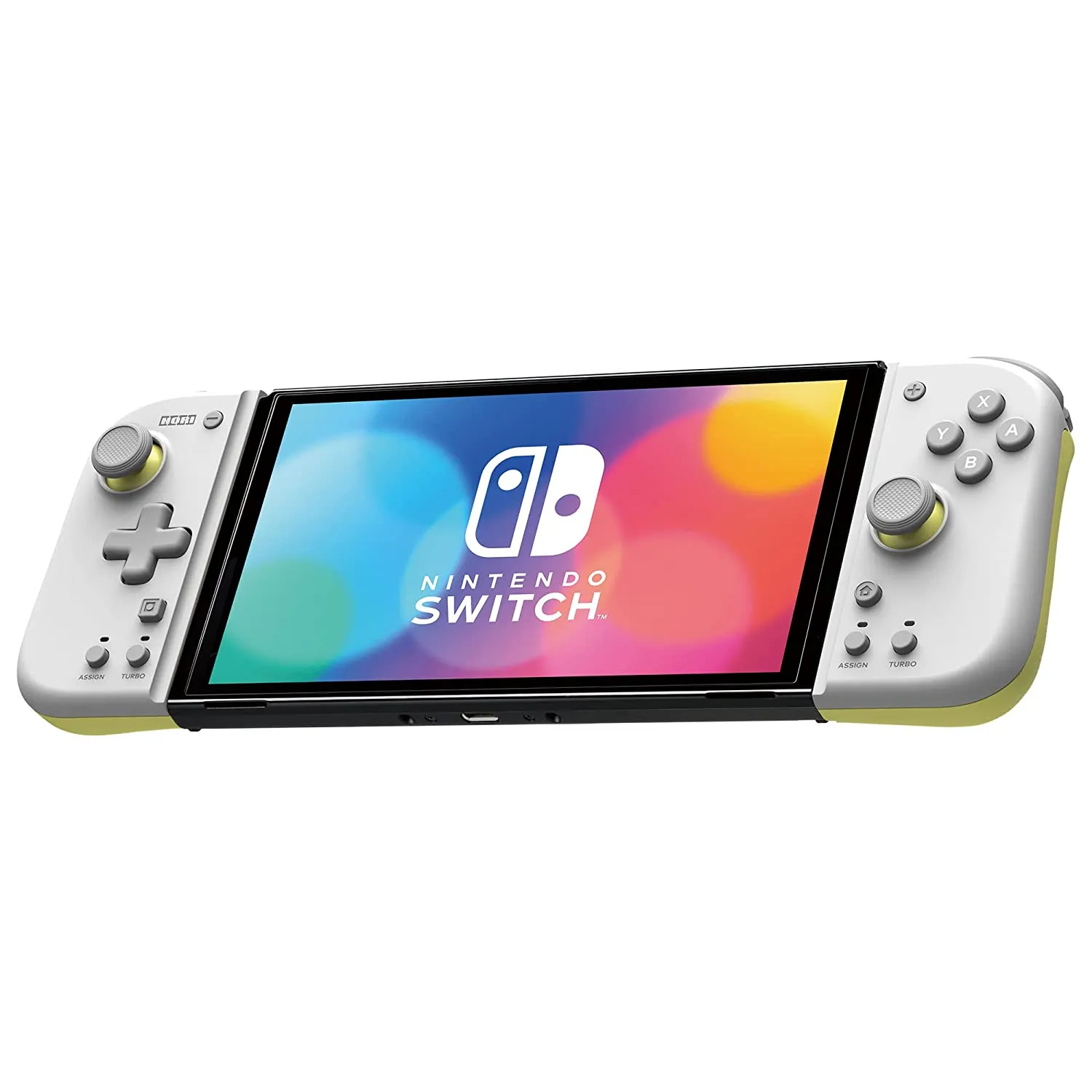 Hori Nintendo Switch Split Pad Compact (Light Gray & Yellow)