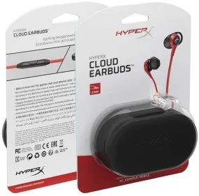 HyperX Cloud Earbuds Gaming Headphones, Mic For Nintendo Switch & Mobile Gaming