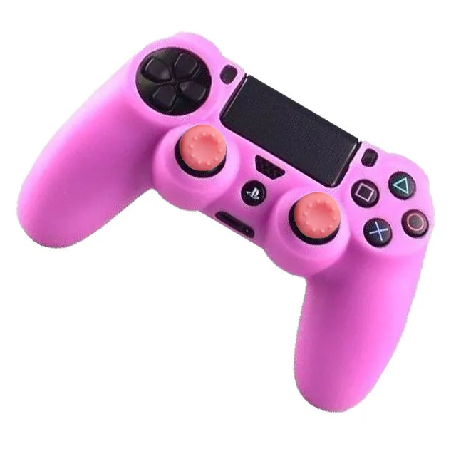 IVYUEEN 2 in 1 Soft Silicone Rubber Case Cover For Play Station Dualshock 4 PS4 DS4 Pro Slim Wireless Controller Skin   2 grips