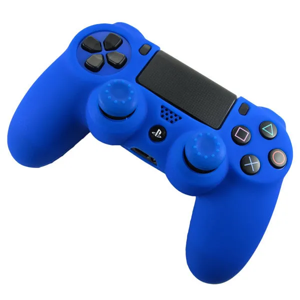 IVYUEEN 2 in 1 Soft Silicone Rubber Case Cover For Play Station Dualshock 4 PS4 DS4 Pro Slim Wireless Controller Skin   2 grips