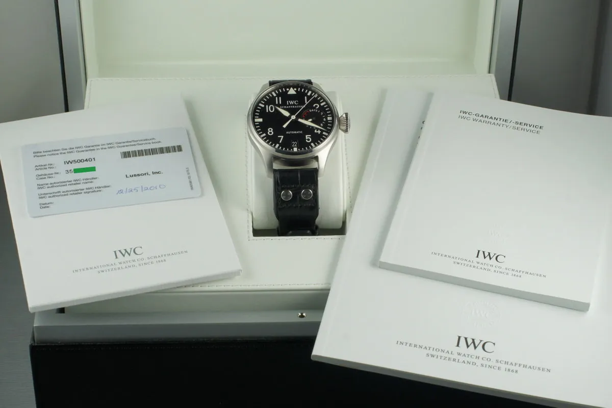 IWC Big Pilot IW5004 with Box and Papers