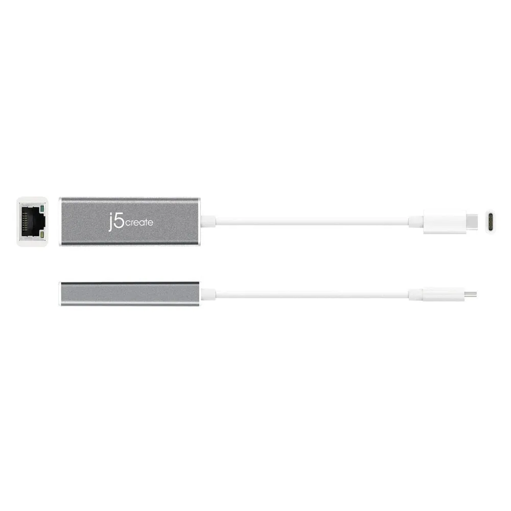 J5Create USB-C Type-C to LAN Gigabit Ethernet Converter (JCE133G)