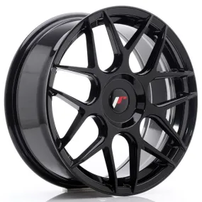 JAPAN RACING - JR WHEELS JR18 18X7.5 ET25-40 CUSTOM PCD GLOSS BLACK