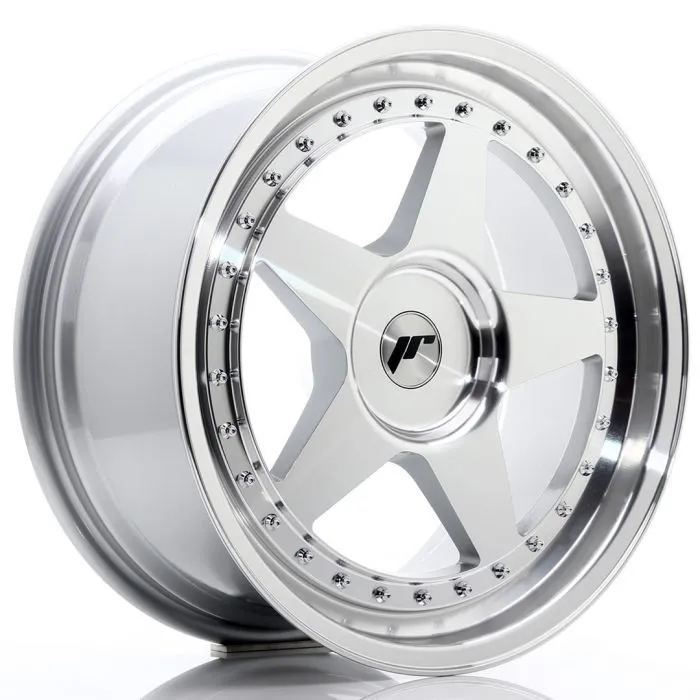 JAPAN RACING - JR WHEELS JR6 18X8.5 ET20-40 CUSTOM PCD MACHINED SILVER