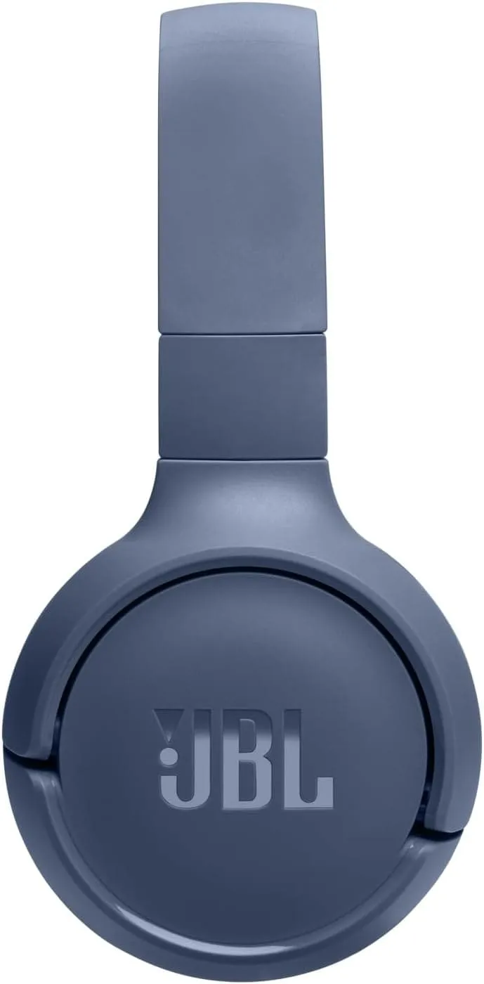 JBL Tune 520BT Wireless On-Ear Headphones, JBL Pure Bass Sound, Bluetooth 5.3, Hands-Free Calls, 57-Hour Battery - Blue