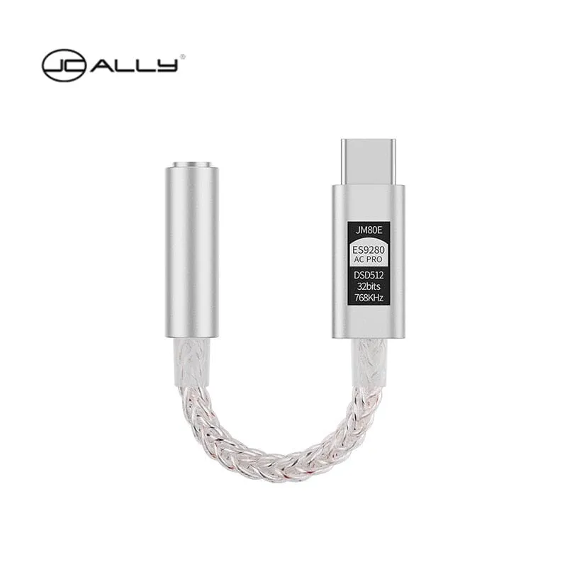 JCALLY JM80E Digital Audio Portable DAC & AMP With Type-C To 3.5mm Support Mic Phone Call