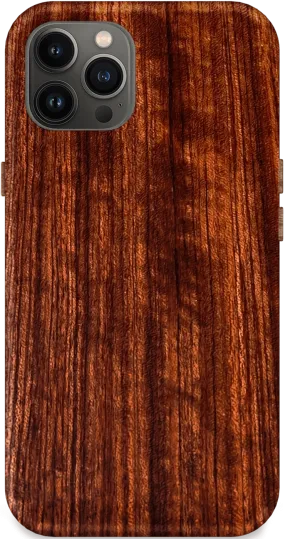 Kerf Select Figured Bubinga Wood Phone Case