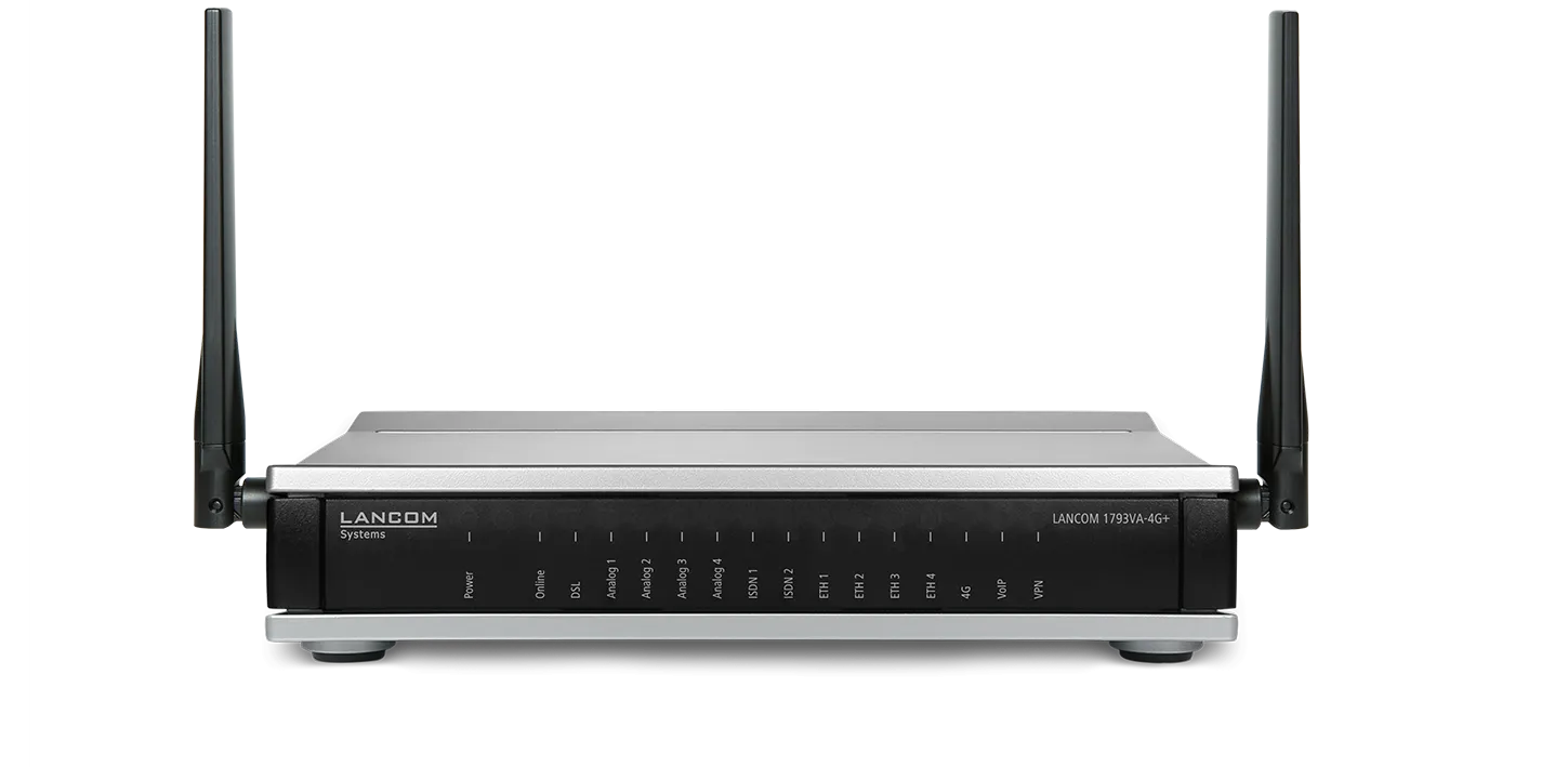 Lancom 1793Va-4G  - Wireless Router - Isdn/Dsl/Wwan(3G/4G) - 4-Port-Switch