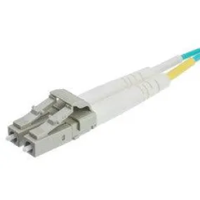 LC/APC to SC/APC OS2 Duplex 2.0mm Fiber Optic Patch Cord, OFNR, Singlemode 9/125, Yellow Jacket, Green Connector, 1 meter (3.3 ft)