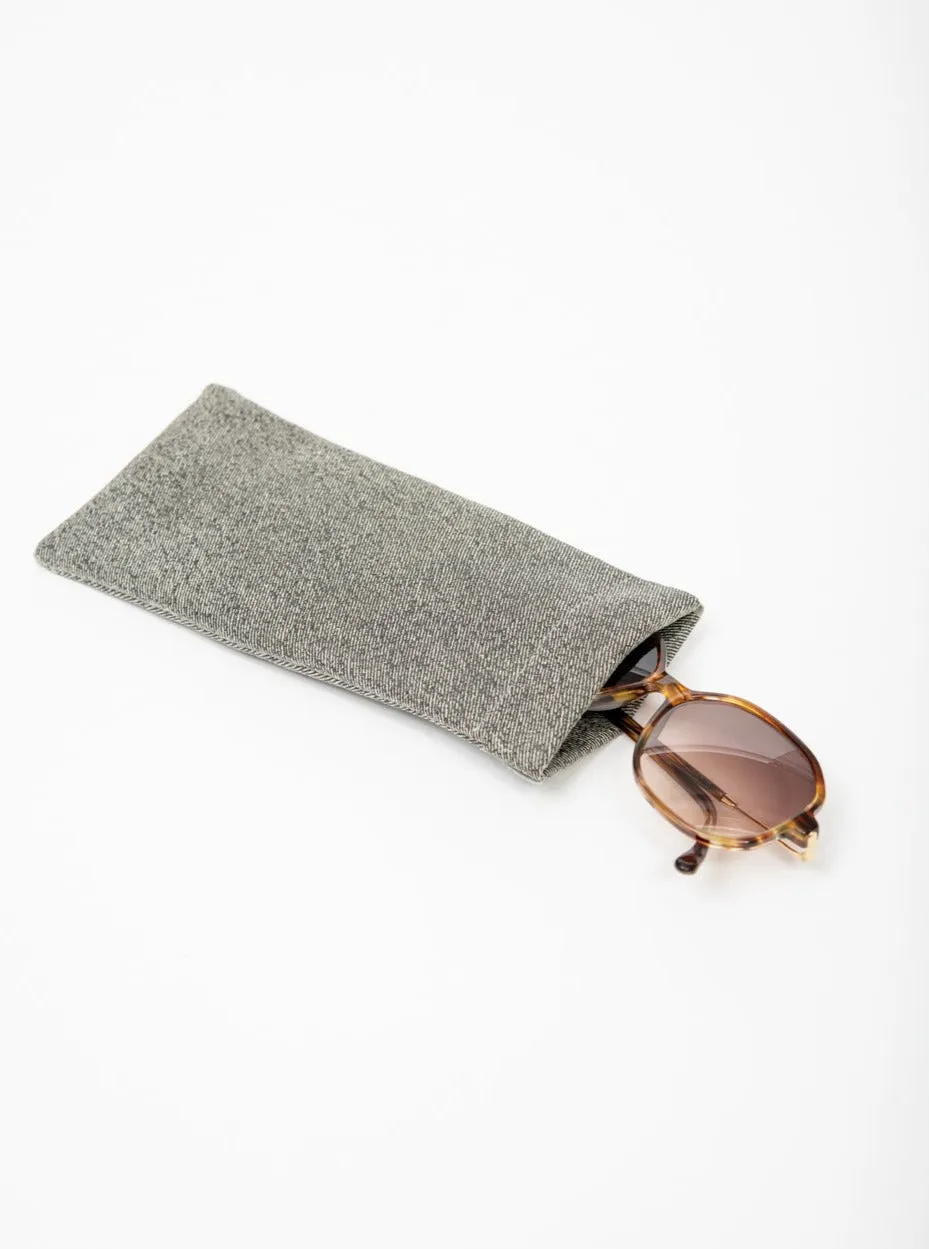 Leather glasses case, soft slip-in pouch case, glasses storage case VEDERE model