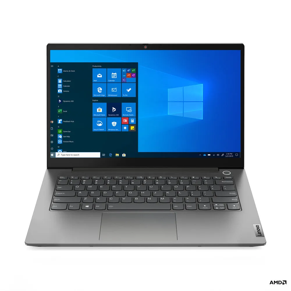 Lenovo ThinkBook 14 G3 AMD Ryzen™ 5 5500U Laptop 35.6 cm (14") Full HD 8 GB DDR4-SDRAM 256 GB SSD Wi-Fi 6 (802.11ax) Windows 10 Pro Grey