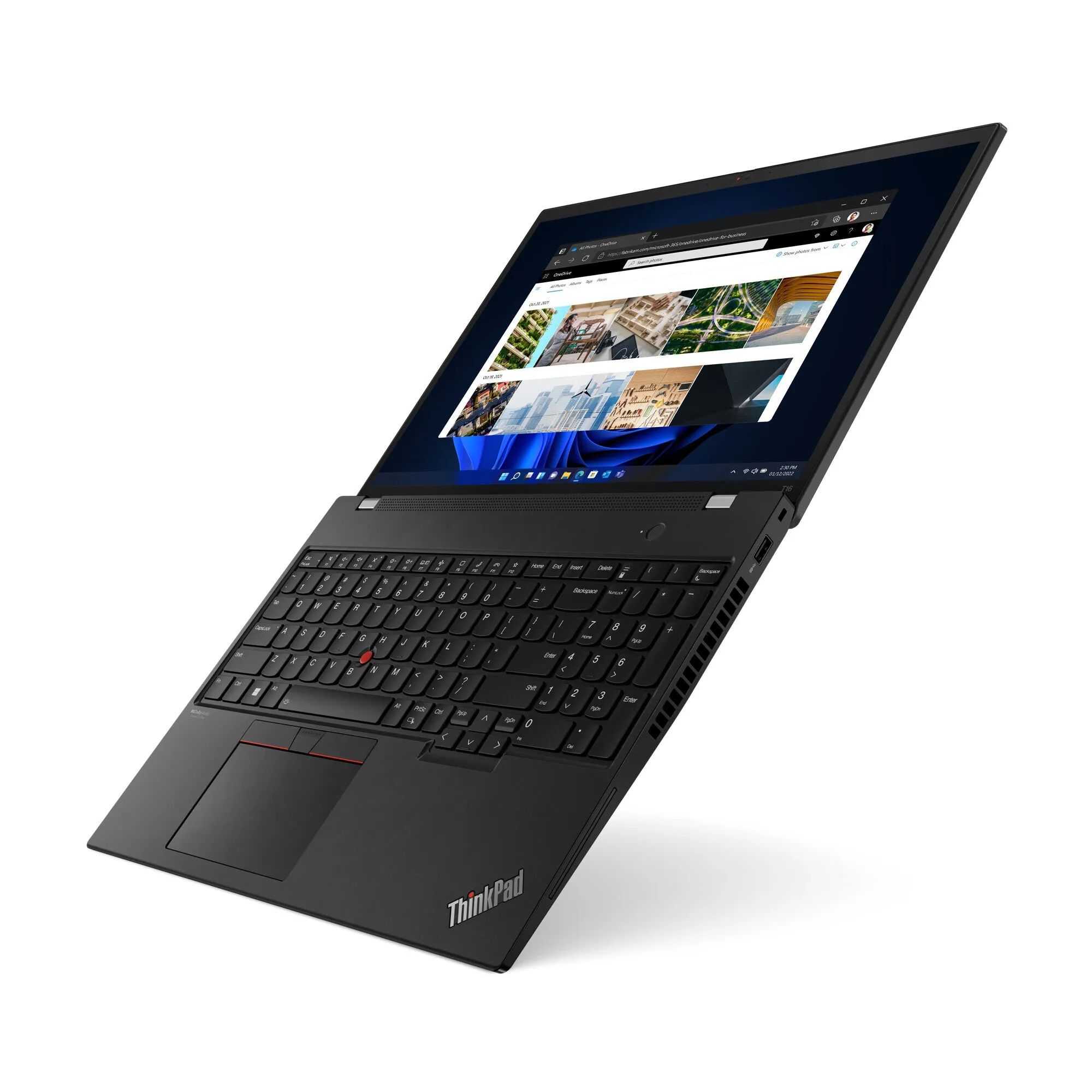 Lenovo ThinkPad T16 Gen 1 (Intel) Intel® Core™ i7 i7-1260P Laptop 40.6 cm (16") WUXGA 16 GB DDR4-SDRAM 512 GB SSD Wi-Fi 6E (802.11ax) Windows 11 Pro Black