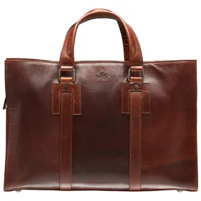 Mancini Leather Buffalo Collection Tote for 14” laptop