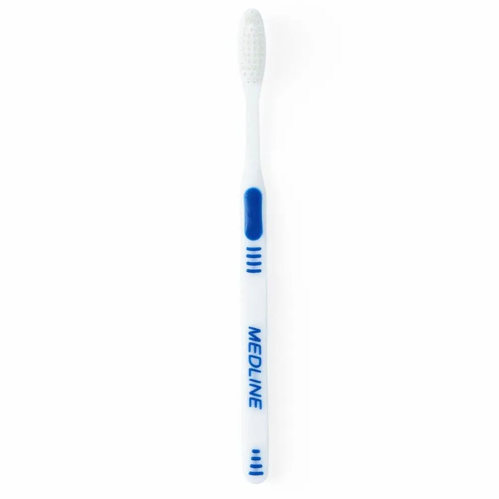 Medline Premium Wrapped Adult Toothbrush 1Ct