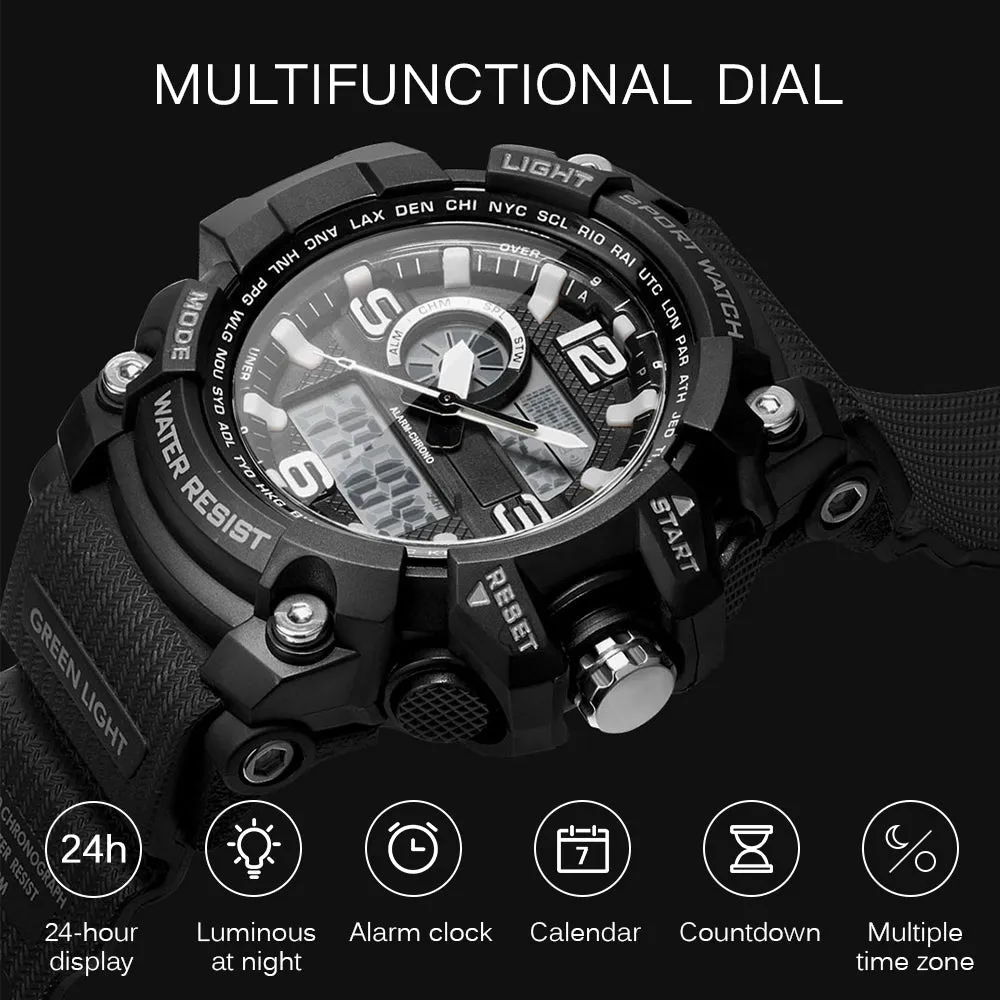 Men Digital Quartz Outdoor Sport Watch