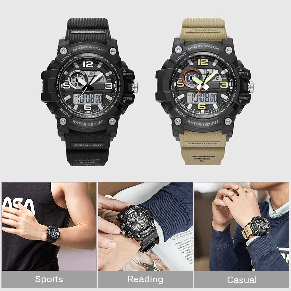 Men Digital Quartz Outdoor Sport Watch