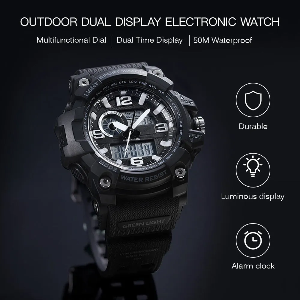 Men Digital Quartz Outdoor Sport Watch