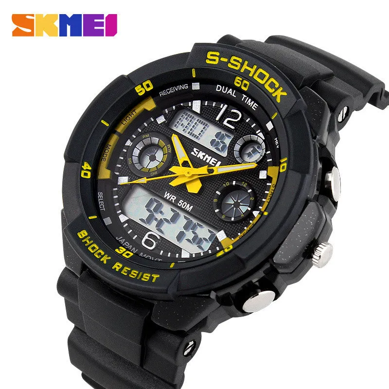 Men's Quartz Digital Watch Men Sports Watches SKMEI S Shock Relojes LED Military Waterproof Wristwatches