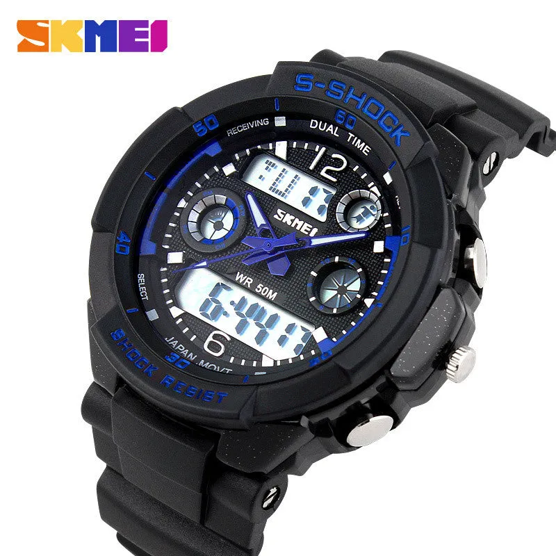 Men's Quartz Digital Watch Men Sports Watches SKMEI S Shock Relojes LED Military Waterproof Wristwatches