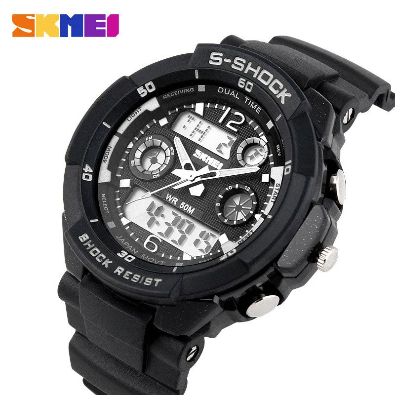 Men's Quartz Digital Watch Men Sports Watches SKMEI S Shock Relojes LED Military Waterproof Wristwatches