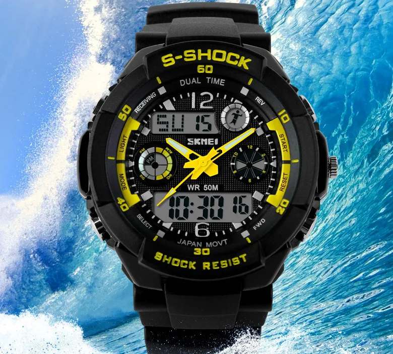 Men's Quartz Digital Watch Men Sports Watches SKMEI S Shock Relojes LED Military Waterproof Wristwatches