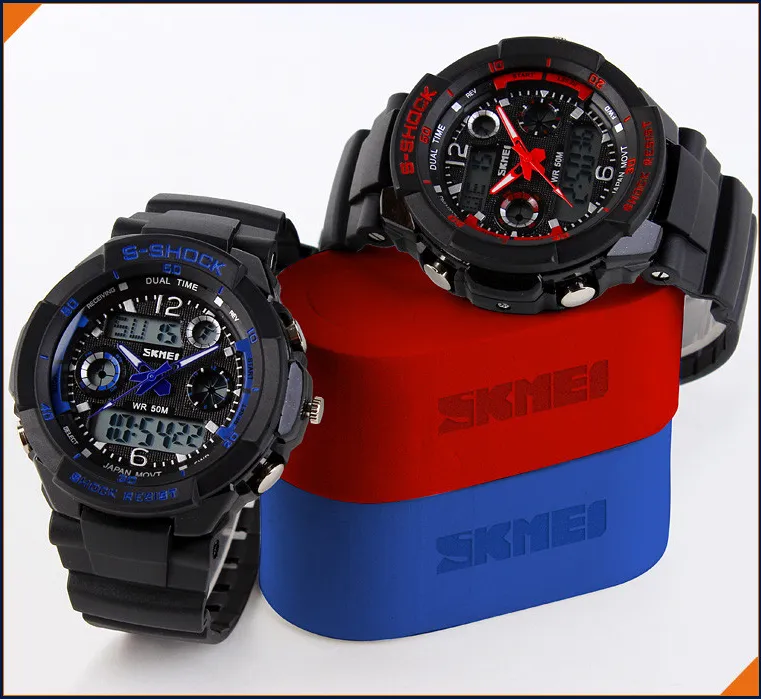 Men's Quartz Digital Watch Men Sports Watches SKMEI S Shock Relojes LED Military Waterproof Wristwatches