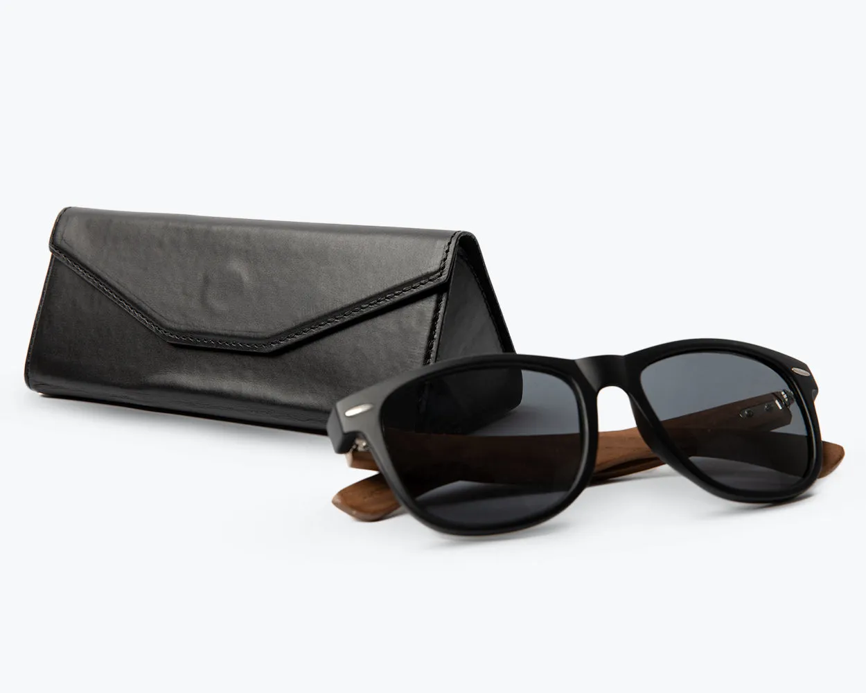 Metro Foldable Leather Glasses Case