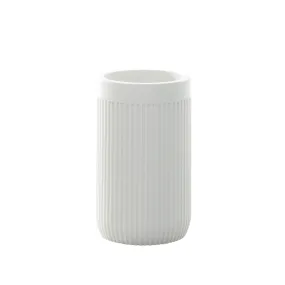 Modern Ribbed Pearl Bath Accessories, Tumbler 