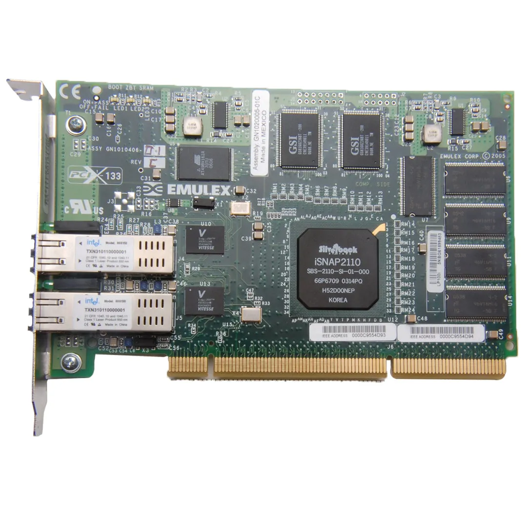 NetApp Adapter X1036B-R5 (ONTAP) 1Gb PCI-X bus with plug LC (2p 1GbE iSCSI Op)