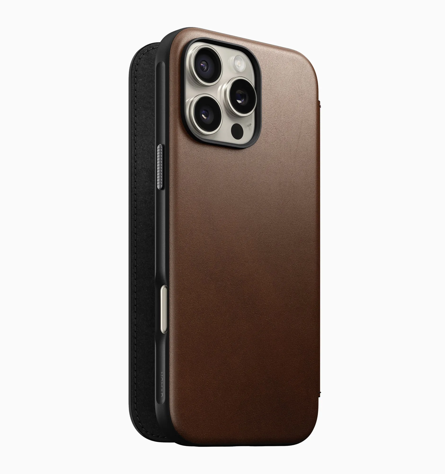 Nomad Modern Leather Folio Case - iPhone 16 Pro Max