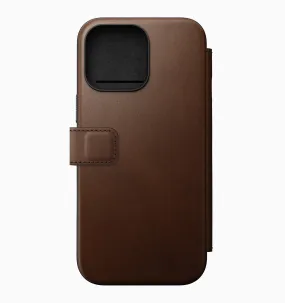 Nomad Modern Leather Folio Case - iPhone 16 Pro Max