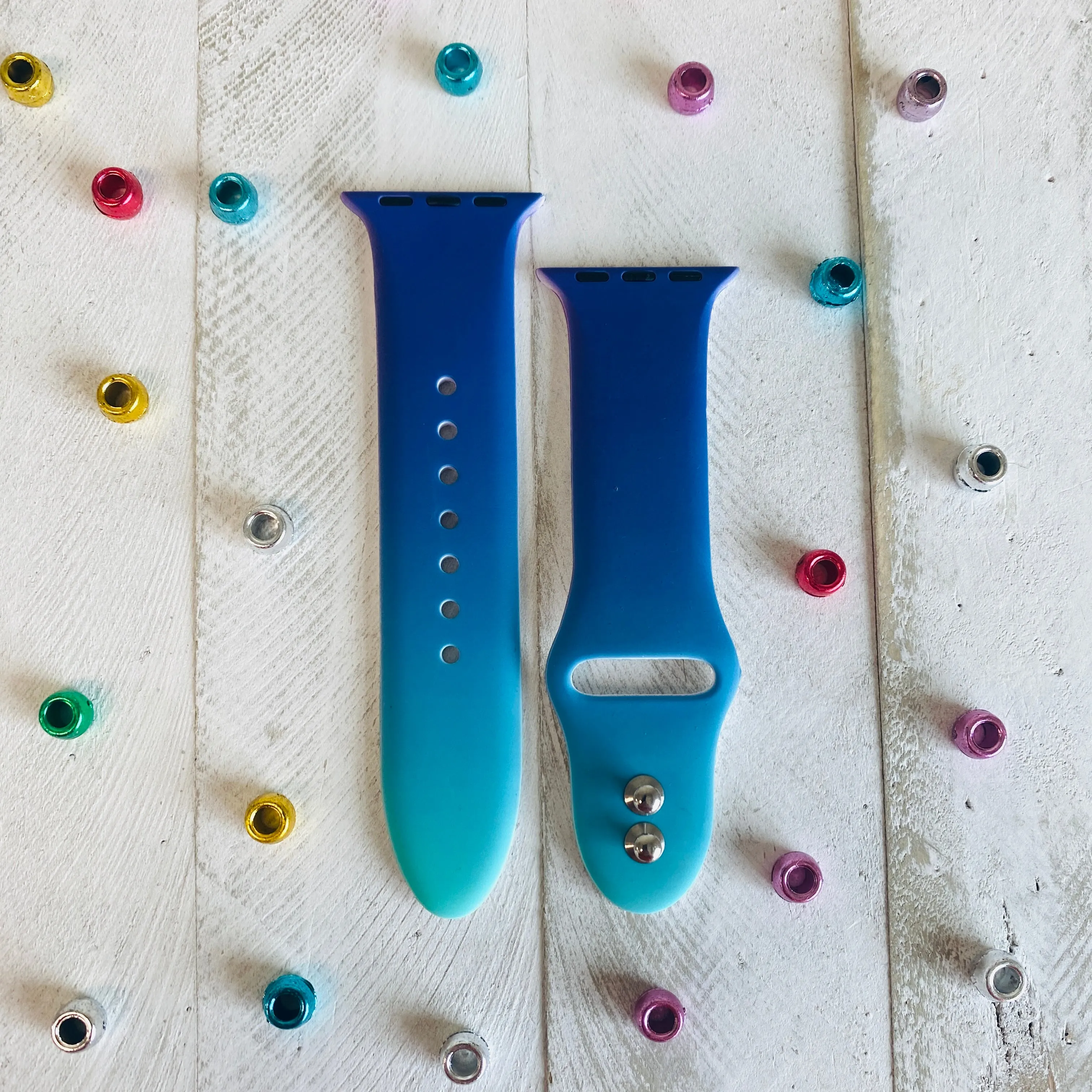 Ombre' Print Silicone Band For Apple Watch Multiple Colors Available