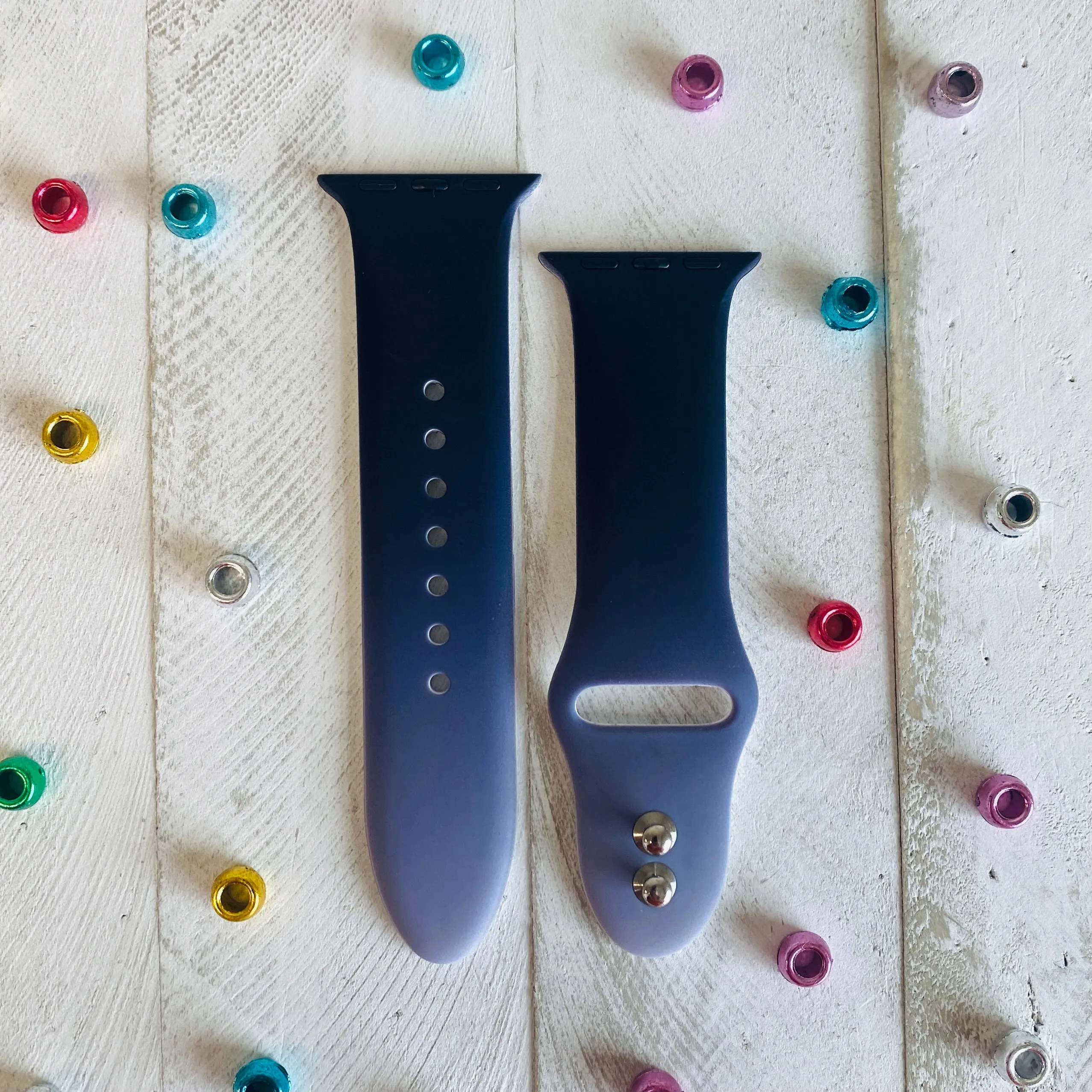 Ombre' Print Silicone Band For Apple Watch Multiple Colors Available