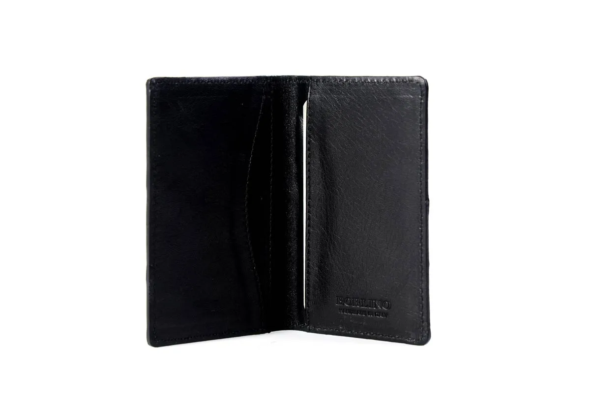 Ostrich Business Card / Credit Card Case - Onyx