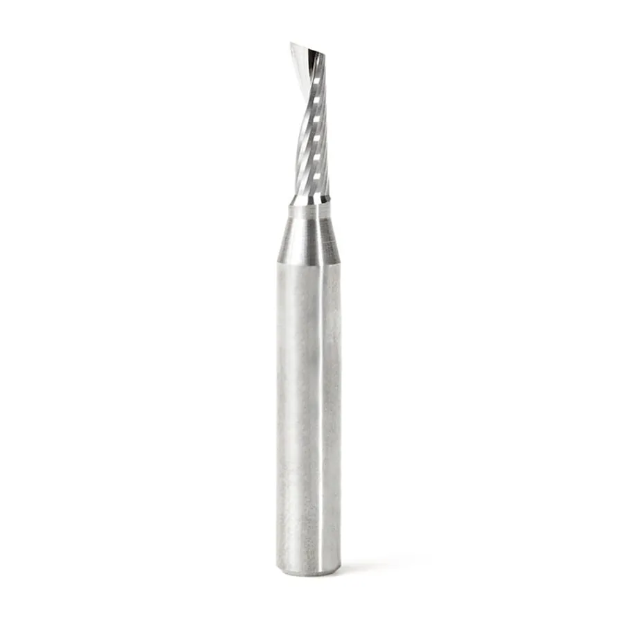 Plastic Cutting Spiral 'O' Flute Router Bit | 5⁄32 Dia x 9⁄16 x 1⁄4 Shank x 2" Long Up-Cut | 51447 | 738685114476