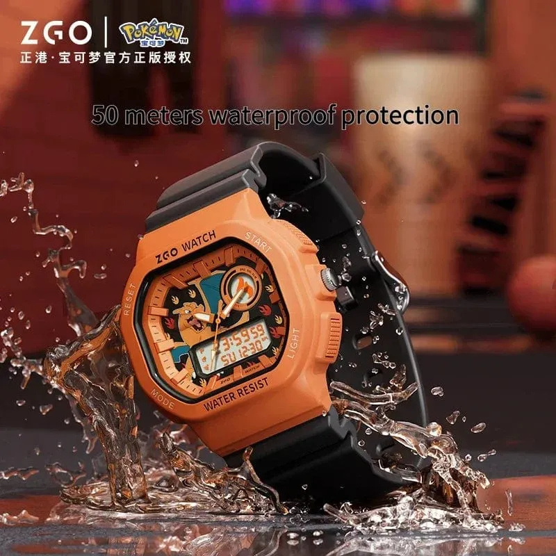 Pokemon Joint Zgo Sanrio Psyduck Charmander Waterproof Watch for Boys and Girls