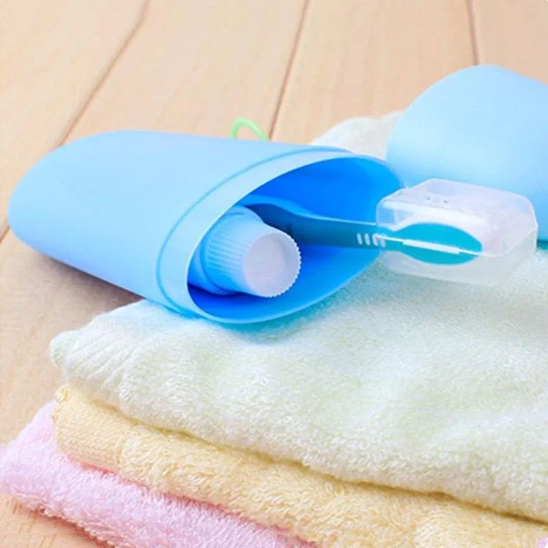 Portable Toothpaste and Toothbrush Case