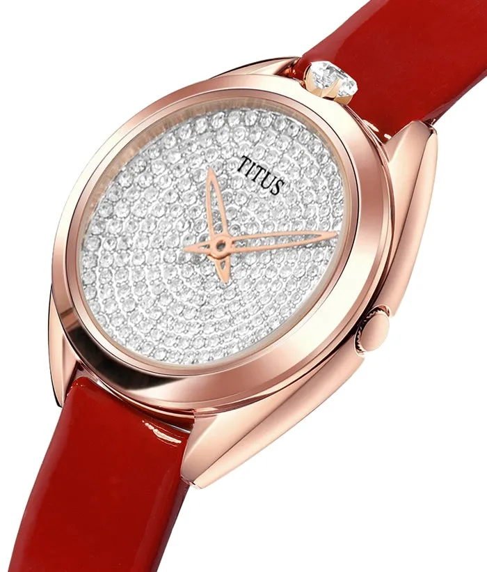 Ring & Knot 2 Hands Quartz Leather Women Watch W06-03260-002