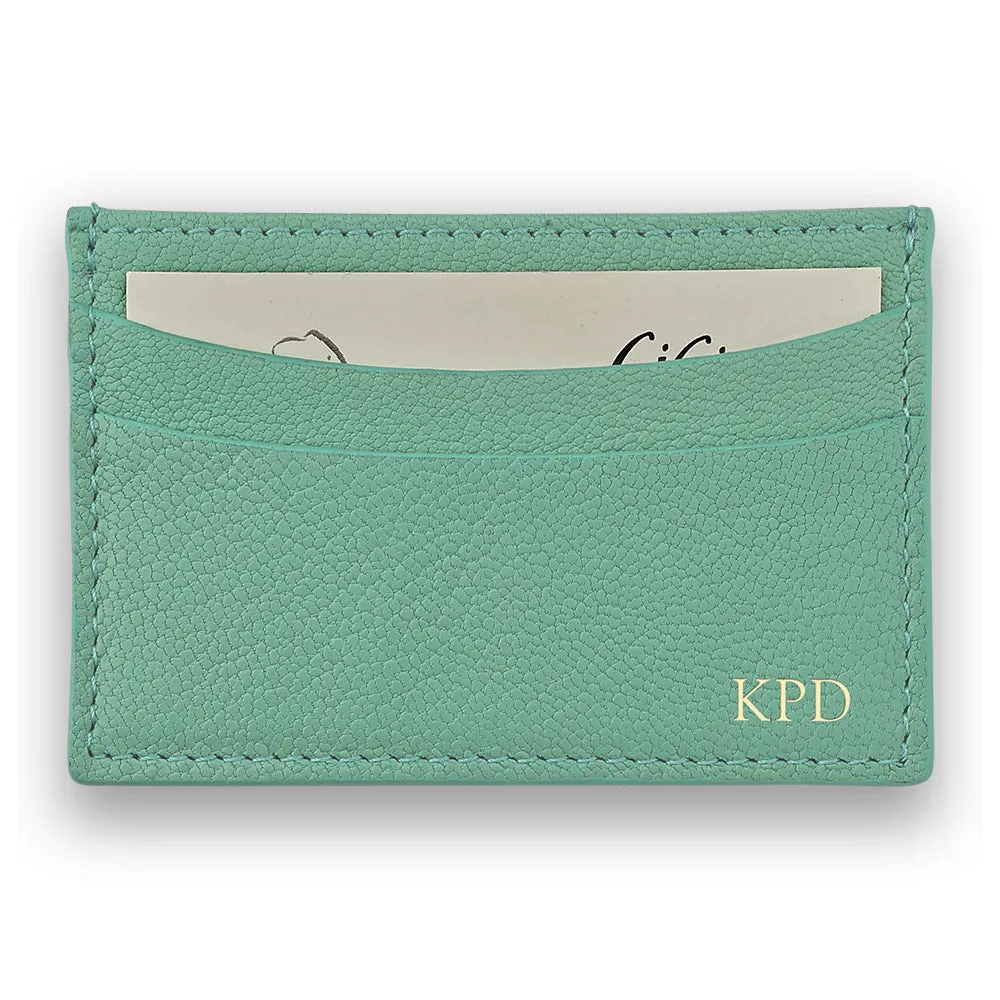 Robin’s Egg Leather Slim Card Case