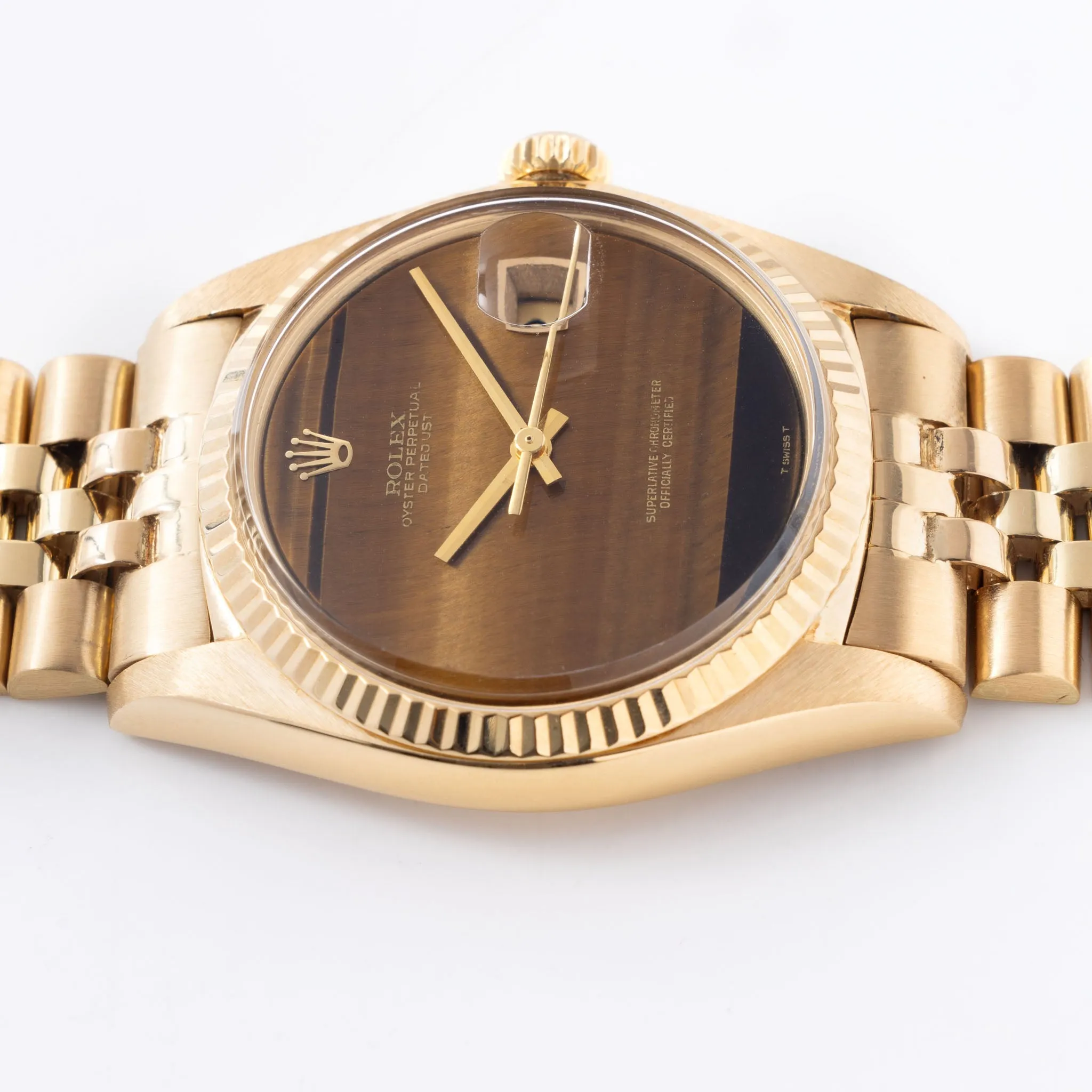 Rolex  Datejust 1601 /8 Tiger Eye in 18k yellow gold