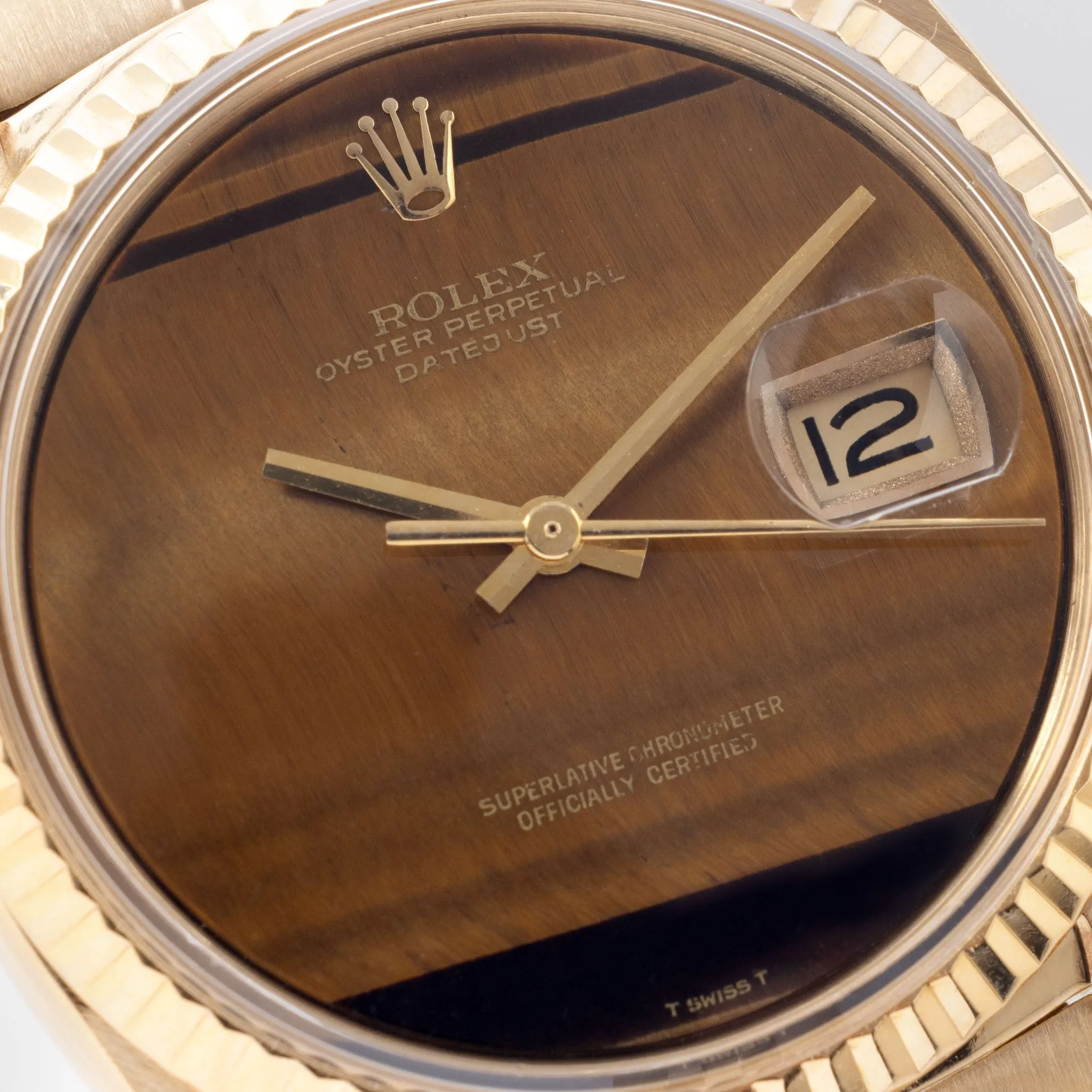 Rolex  Datejust 1601 /8 Tiger Eye in 18k yellow gold