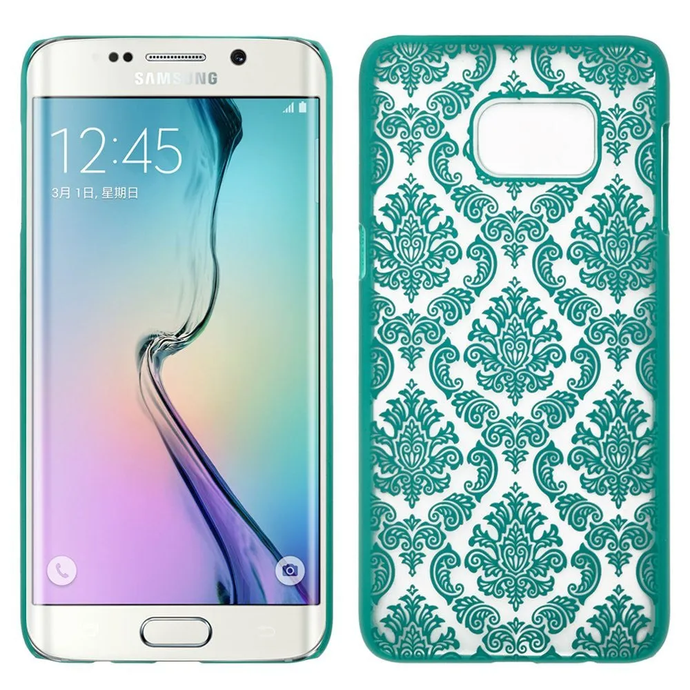 Samsung Galaxy S6 Ultra Slim Damask Vintage Case - Teal